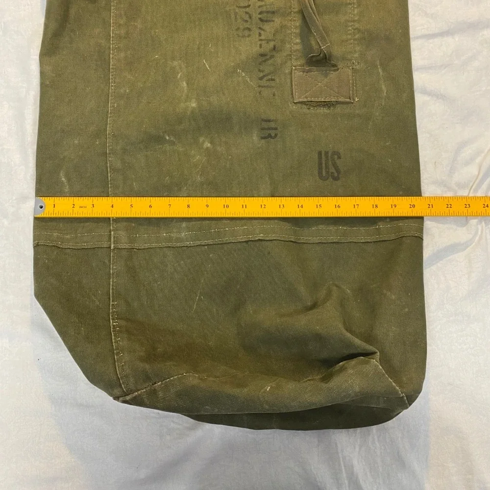 Vintage US Army Canvas Sea Bag Duffel Korean Vietnam Era‎ RA18842029